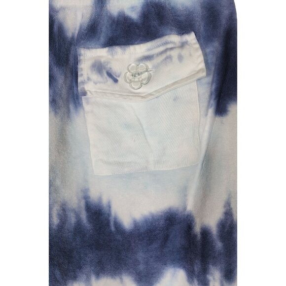 Loveshackfancy NWT Blue Jogger Pants Large Santinella Blue Terry Stripe New - Picture 6 of 6